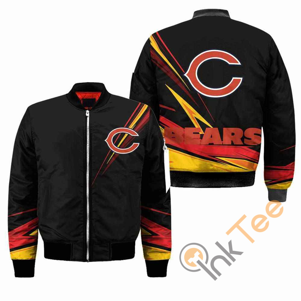 Chicago Bears NFL Black Apparel Best Christmas Gift For Fans Bomber Jacket 14 Chicago Bears NFL Black Apparel Best Christmas Gift For Fans Bomber Jacket