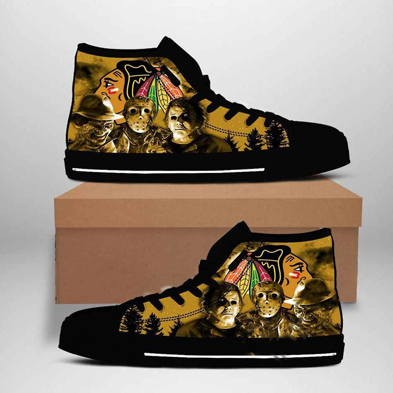 Chicago Blackhawks Nhl Hockey High Top Shoes