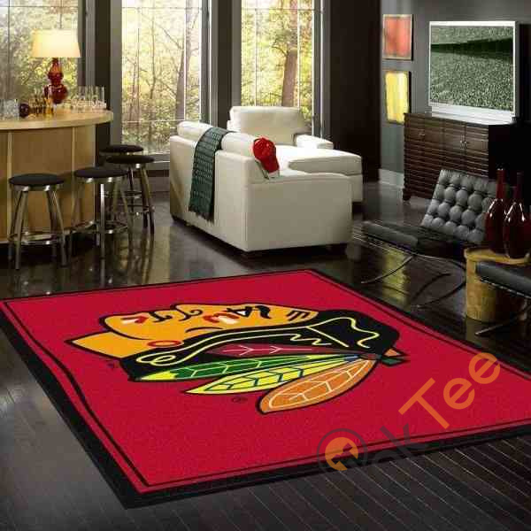 Chicago Blackhawks Rug 3 Chicago Blackhawks Rug