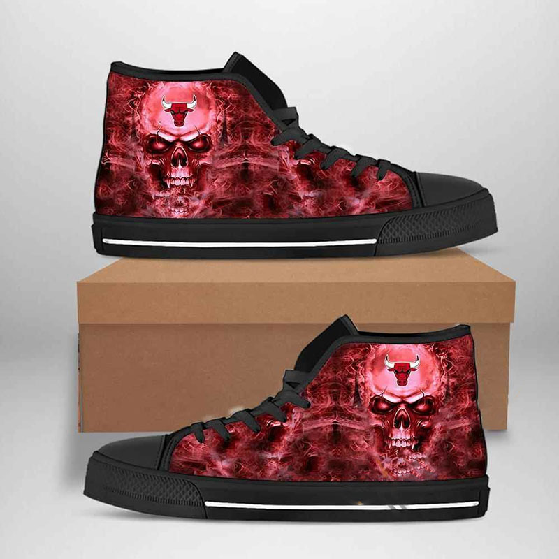 Chicago Bulls Nba Basketball High Top Shoes