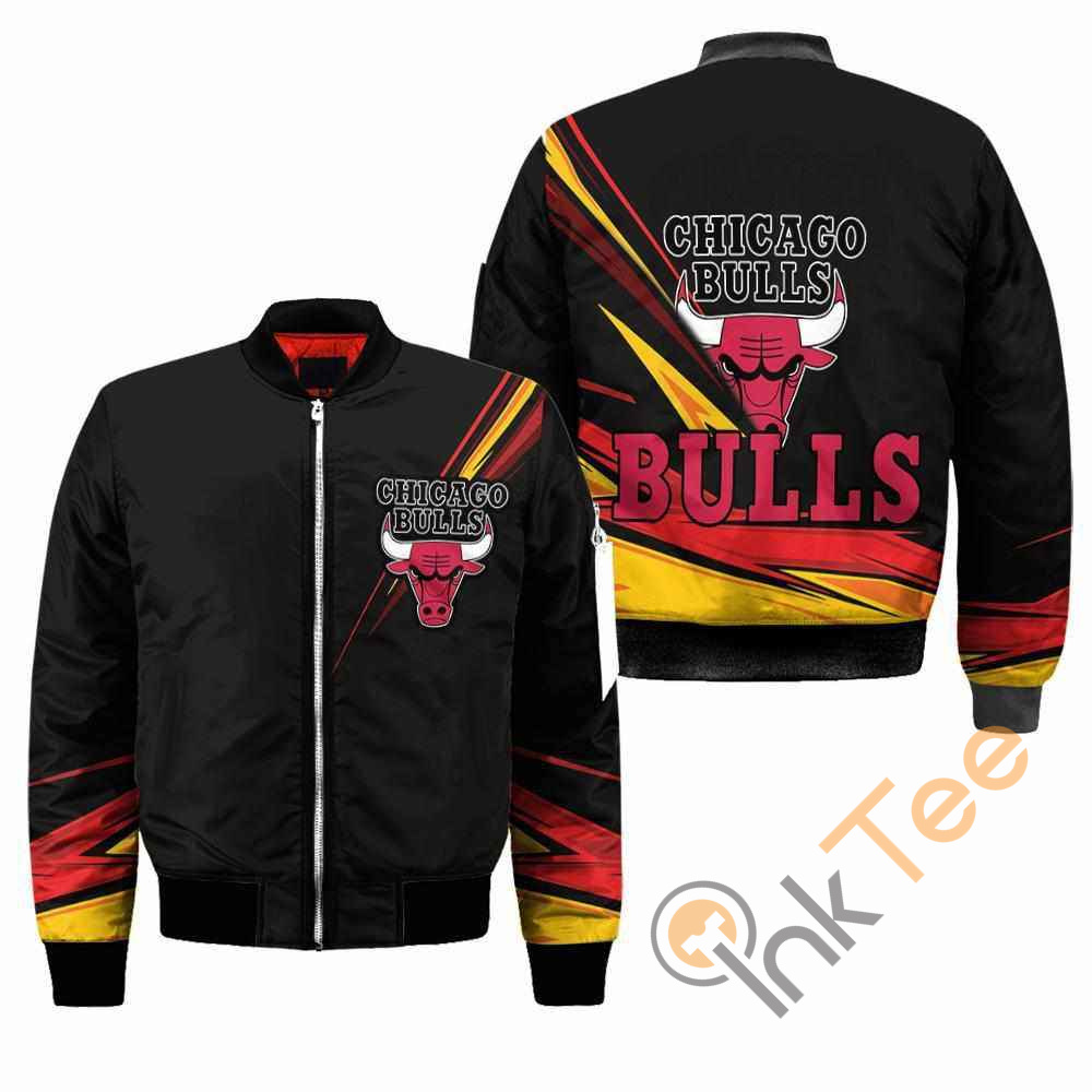 Chicago Bulls NBA Black Apparel Best Christmas Gift For Fans Bomber Jacket
