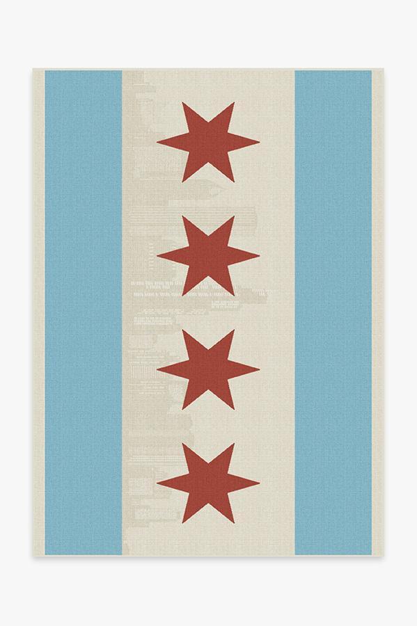 Chicago Flag Limited Edition Rug 9 Chicago Flag Limited Edition Rug