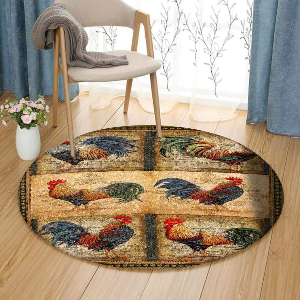 Chicken Limited Edition Round Rug 6 Chicken Limited Edition Round Rug