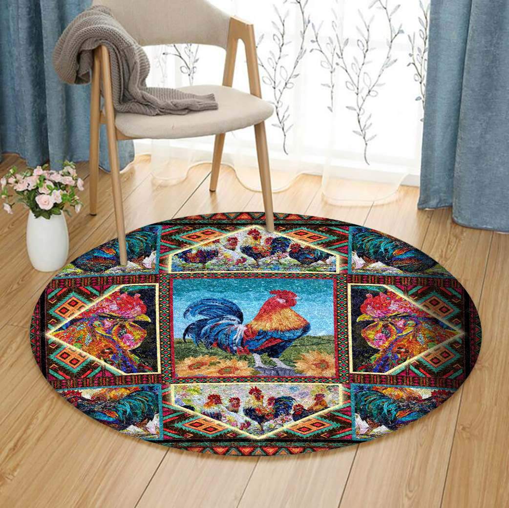 Chicken Limited Edition Round Rug 1 Chicken Limited Edition Round Rug