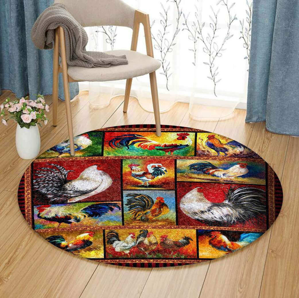 Chicken Limited Edition Round Rug