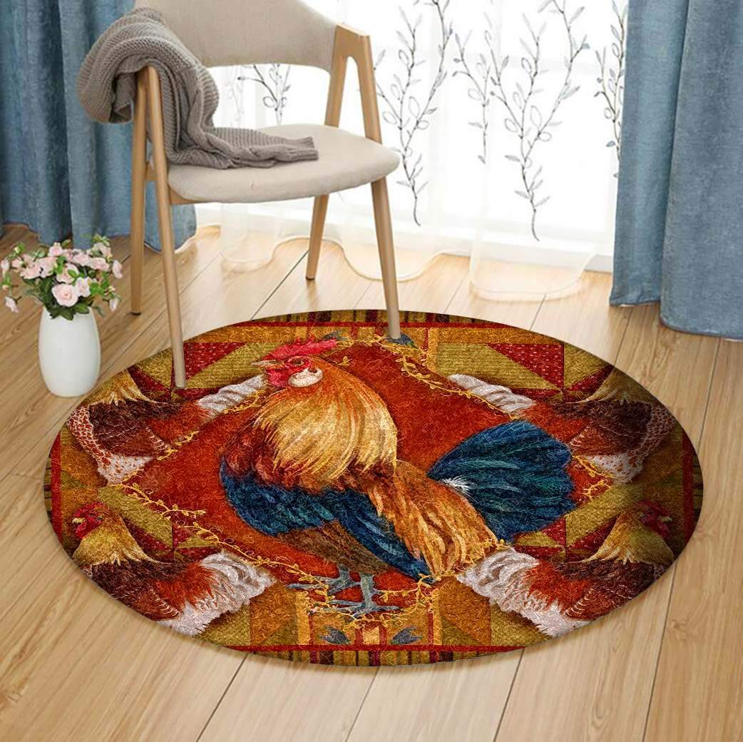 Chicken Limited Edition Round Rug