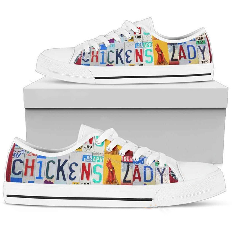 Chickens Lady Low Top Shoes 1 Chickens Lady Low Top Shoes