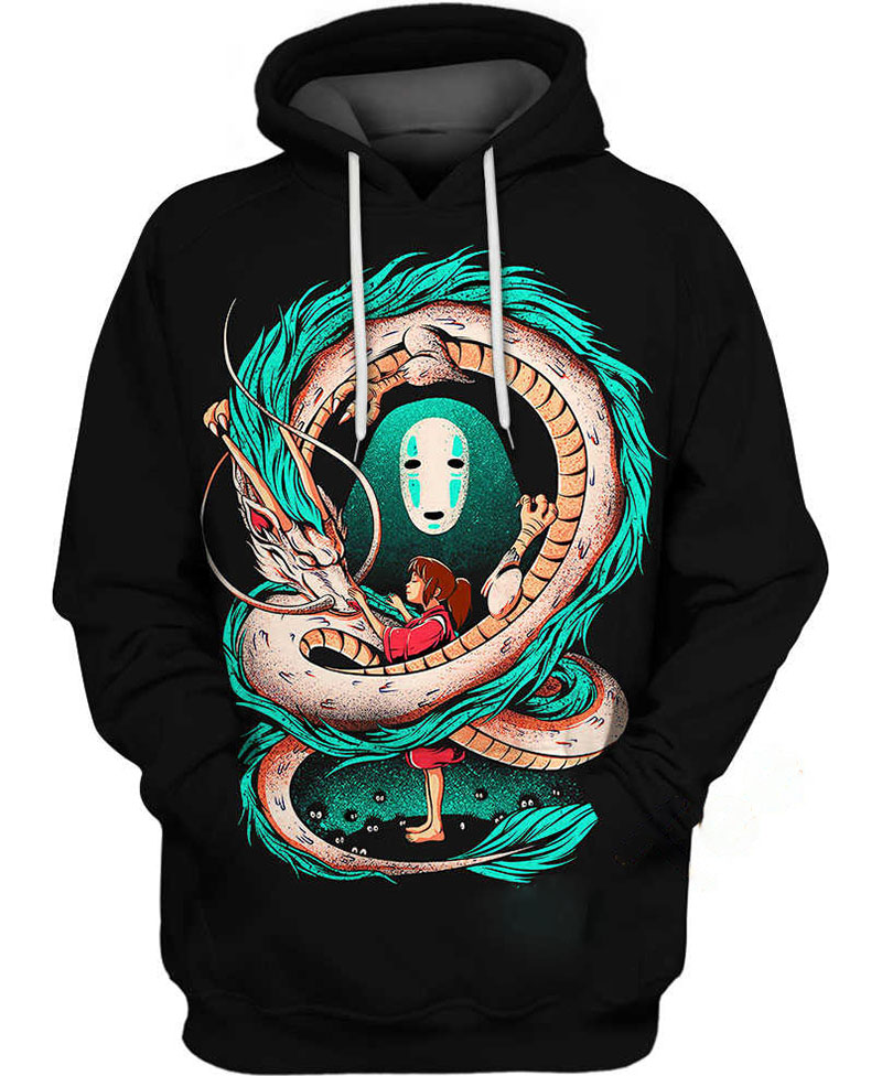 Chihiro And Haku Hoodie 3D