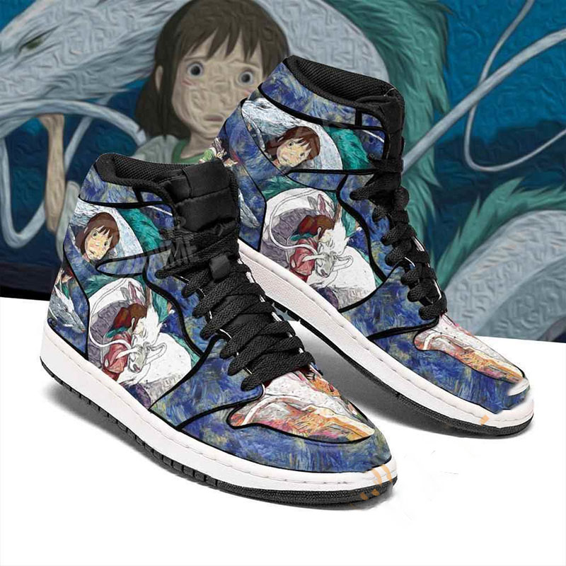 Chihiro Haku Dragon Starry Night Style Spirited Away Sneakers Air Jordan Shoes 5 Chihiro Haku Dragon Starry Night Style Spirited Away Sneakers Air Jordan Shoes