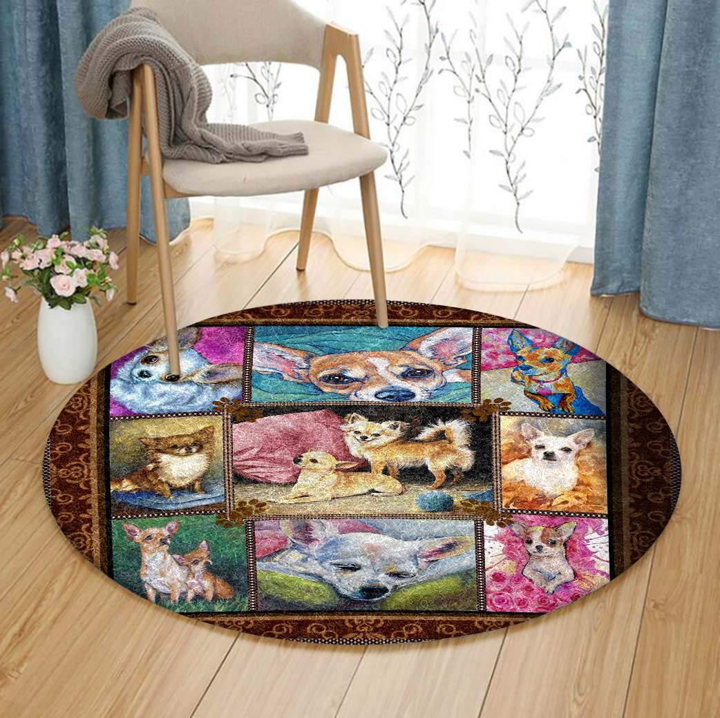 Chihuahua Limited Edition Round Rug 2 Chihuahua Limited Edition Round Rug
