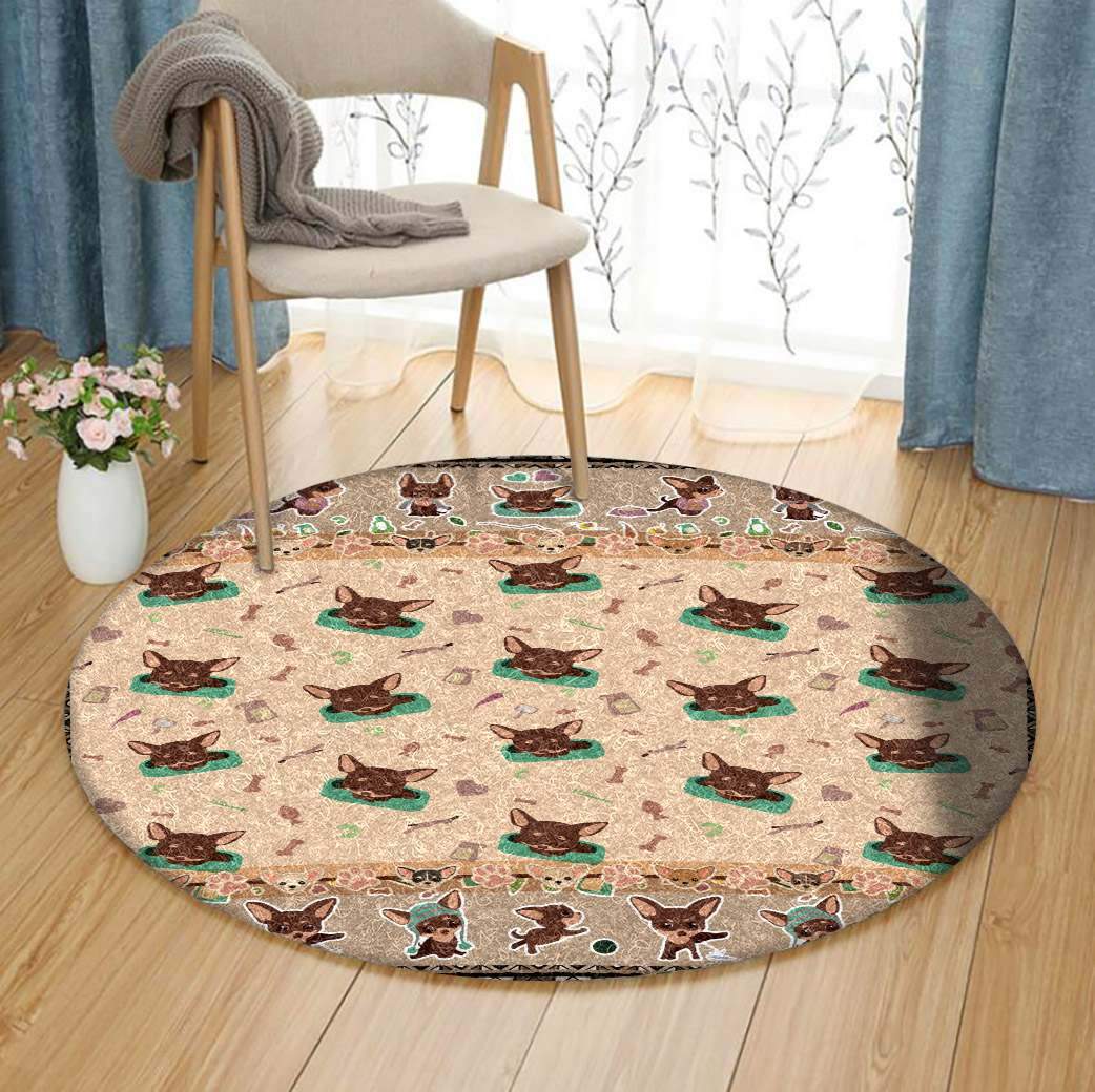Chihuahua Limited Edition Round Rug 3 Chihuahua Limited Edition Round Rug