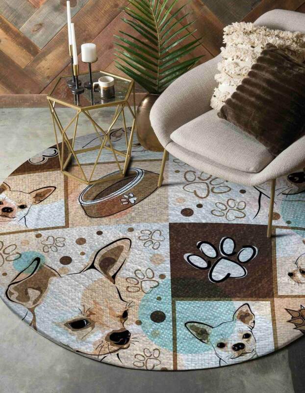 Chihuahua Limited Edition Round Rug 2 Chihuahua Limited Edition Round Rug