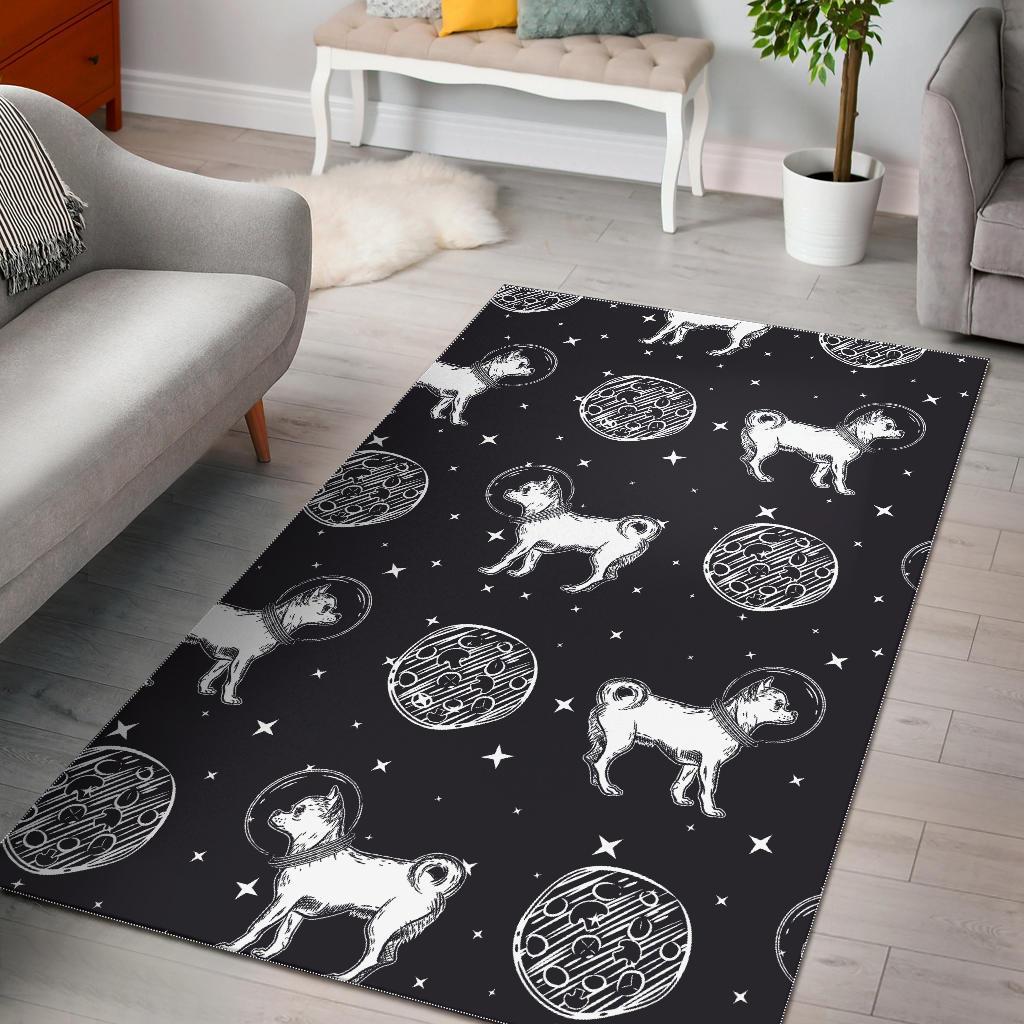Chihuahua Space Pattern Print Limited Edition Rug