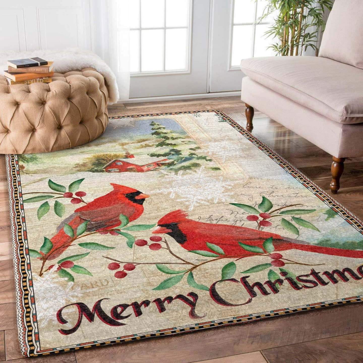 Christmas Cardinal Limited Edition Rug 4 Christmas Cardinal Limited Edition Rug