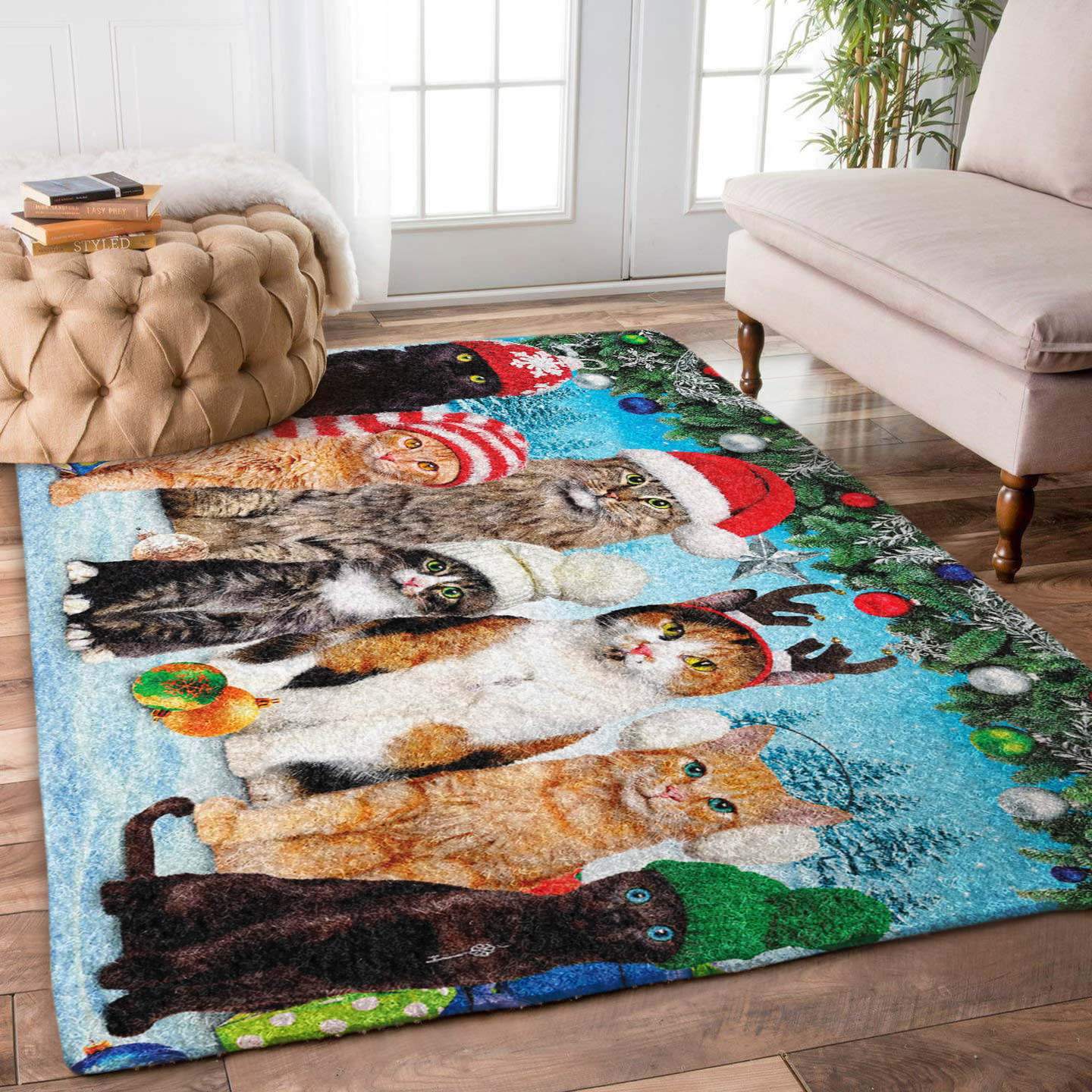 Christmas Cats Limited Edition Rug 2 Christmas Cats Limited Edition Rug