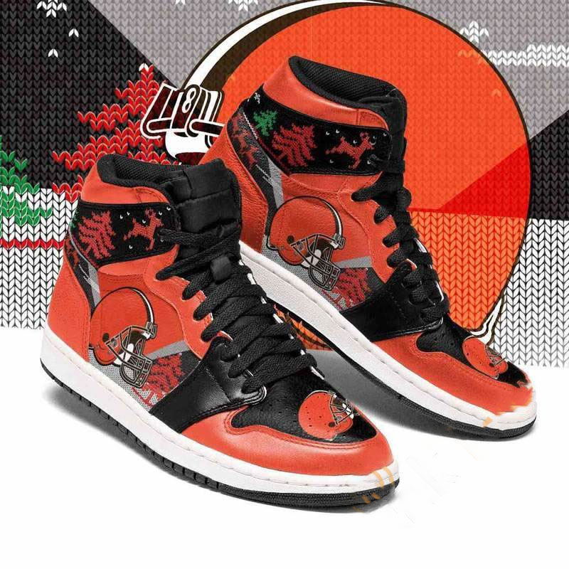 Christmas Cleveland Browns Nfl Custom Air Jordan Shoes
