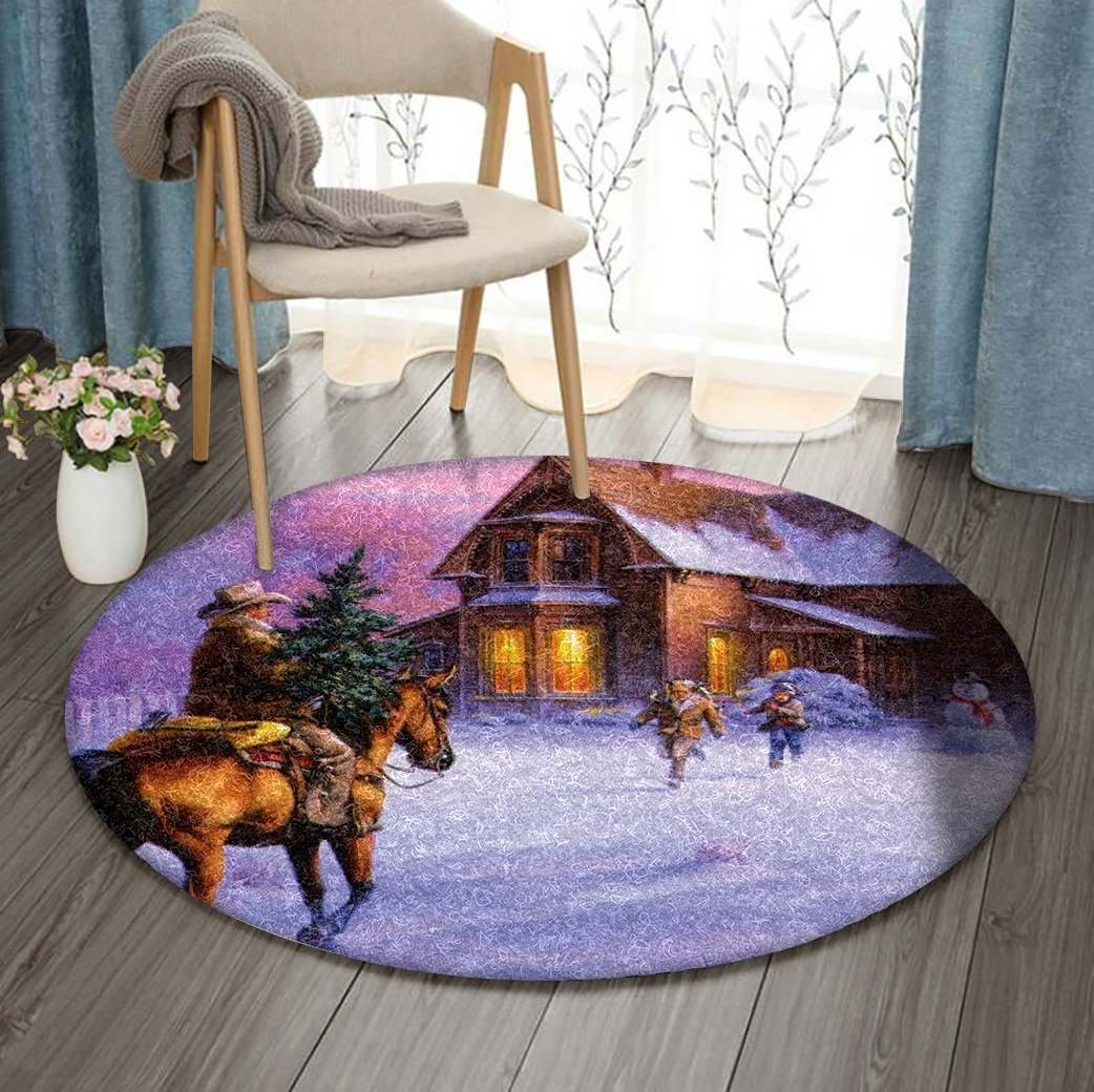 Christmas Limited Edition Round Rug 12 Christmas Limited Edition Round Rug