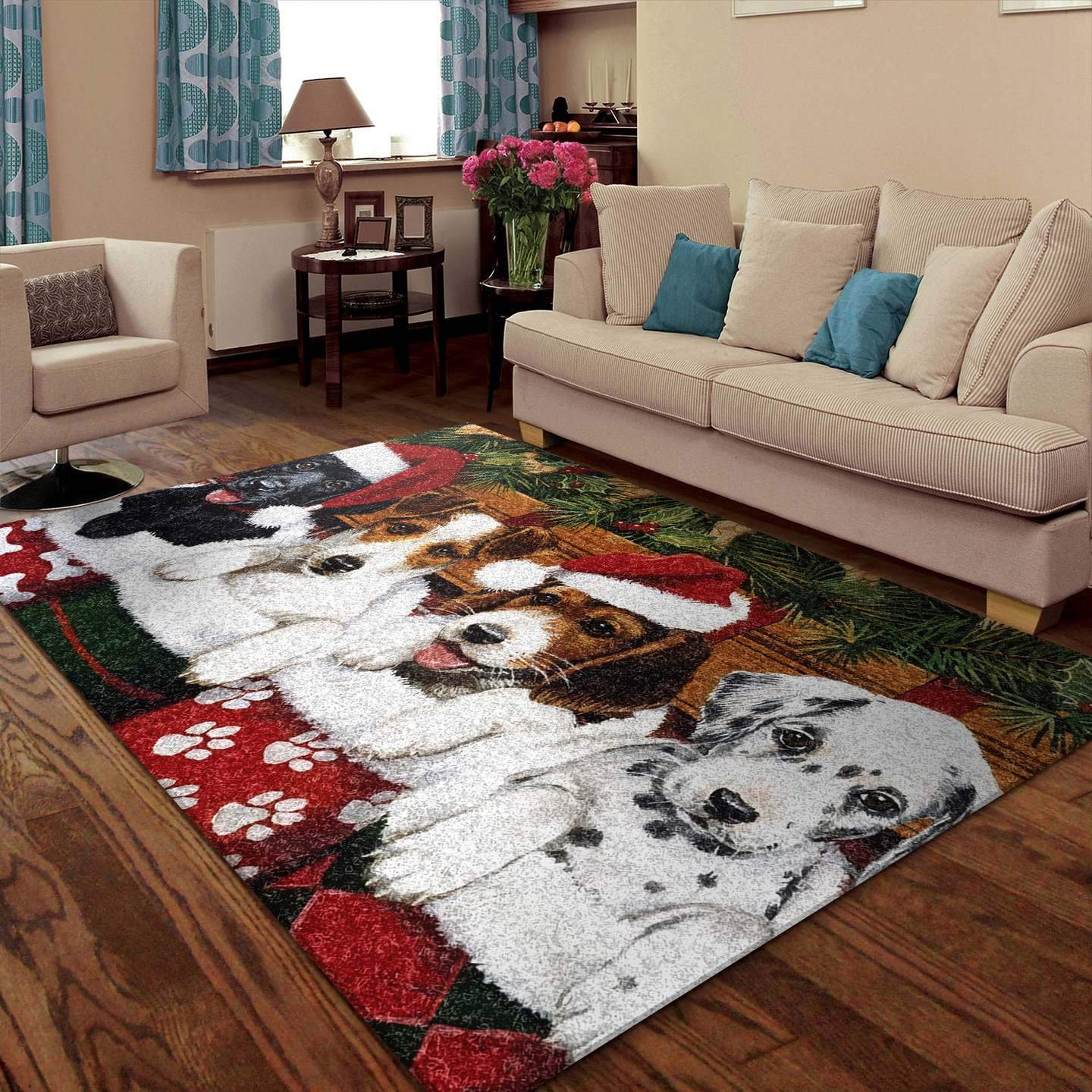 Christmas Puppies Limited Edition Rug 7 Christmas Puppies Limited Edition Rug