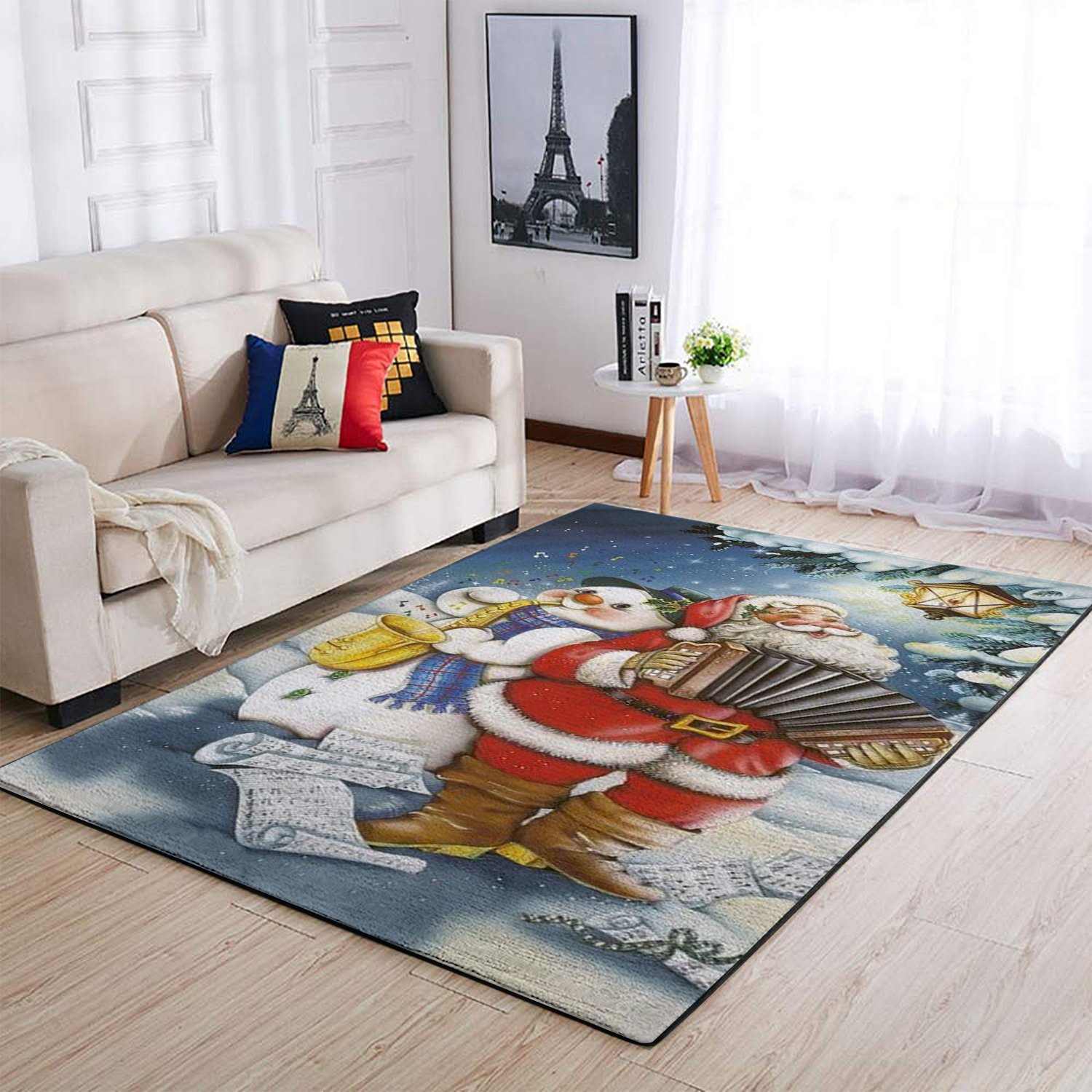 Christmas Santa Claus & Snowman Area Limited Edition Rug 3 Christmas Santa Claus & Snowman Area Limited Edition Rug
