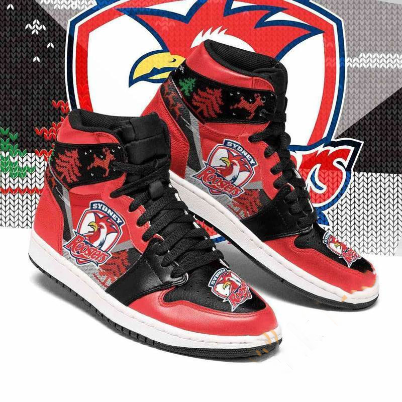 Christmas Sydney Roosters Nrl Football Custom Air Jordan Shoes