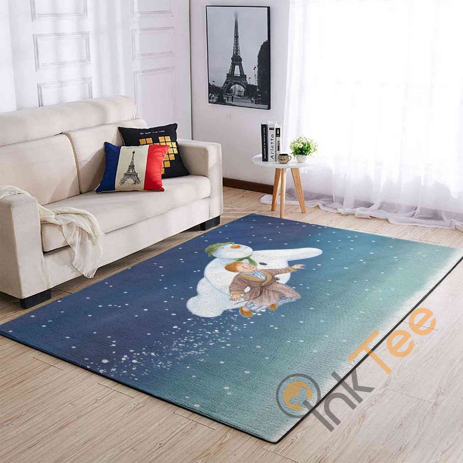 Christmas The Snowman Area Rug 3 Christmas The Snowman Area Rug