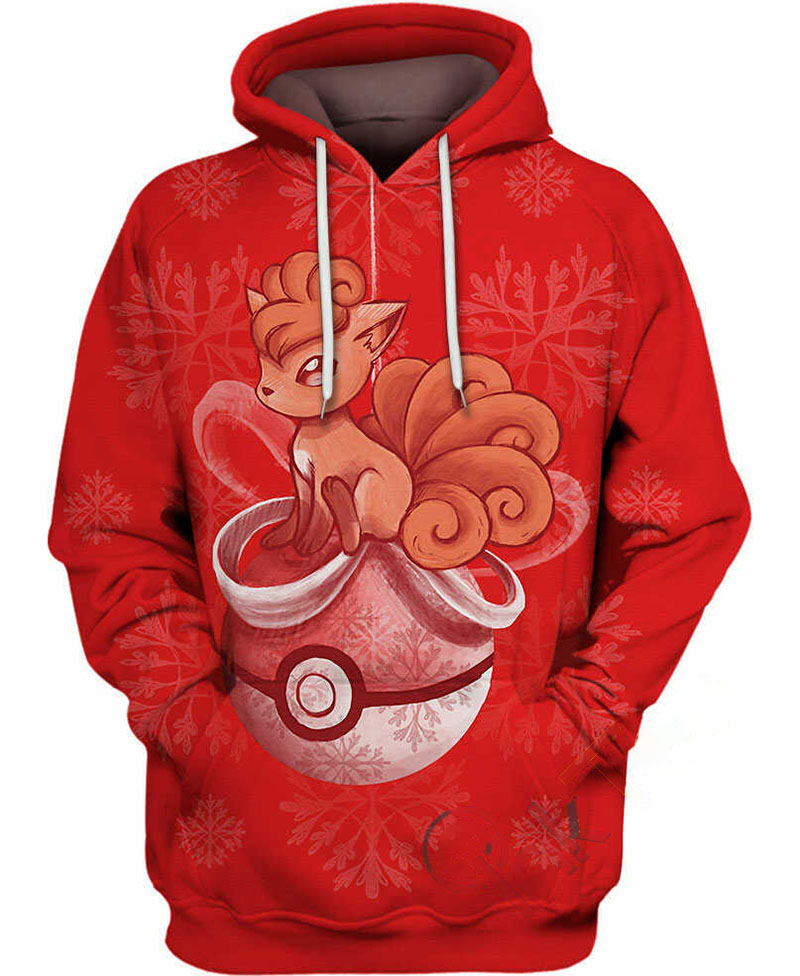 Christmas Vulpix Hoodie 3D 6 Christmas Vulpix Hoodie 3D