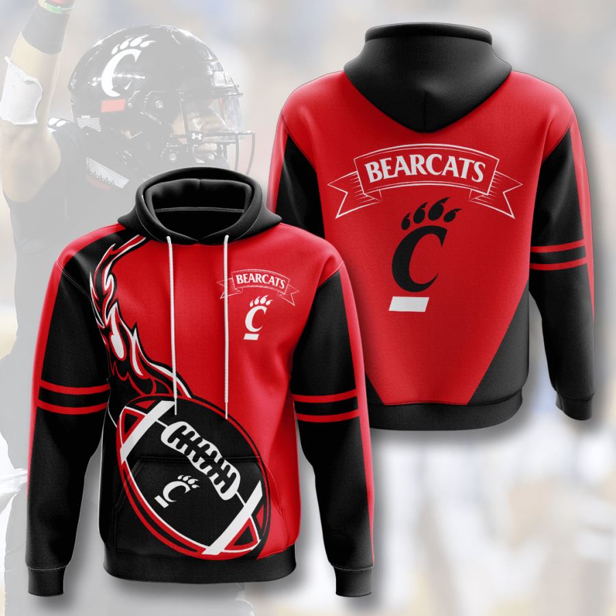 Cincinnati Bearcats Custom Hoodie 3D 9 Cincinnati Bearcats Custom Hoodie 3D