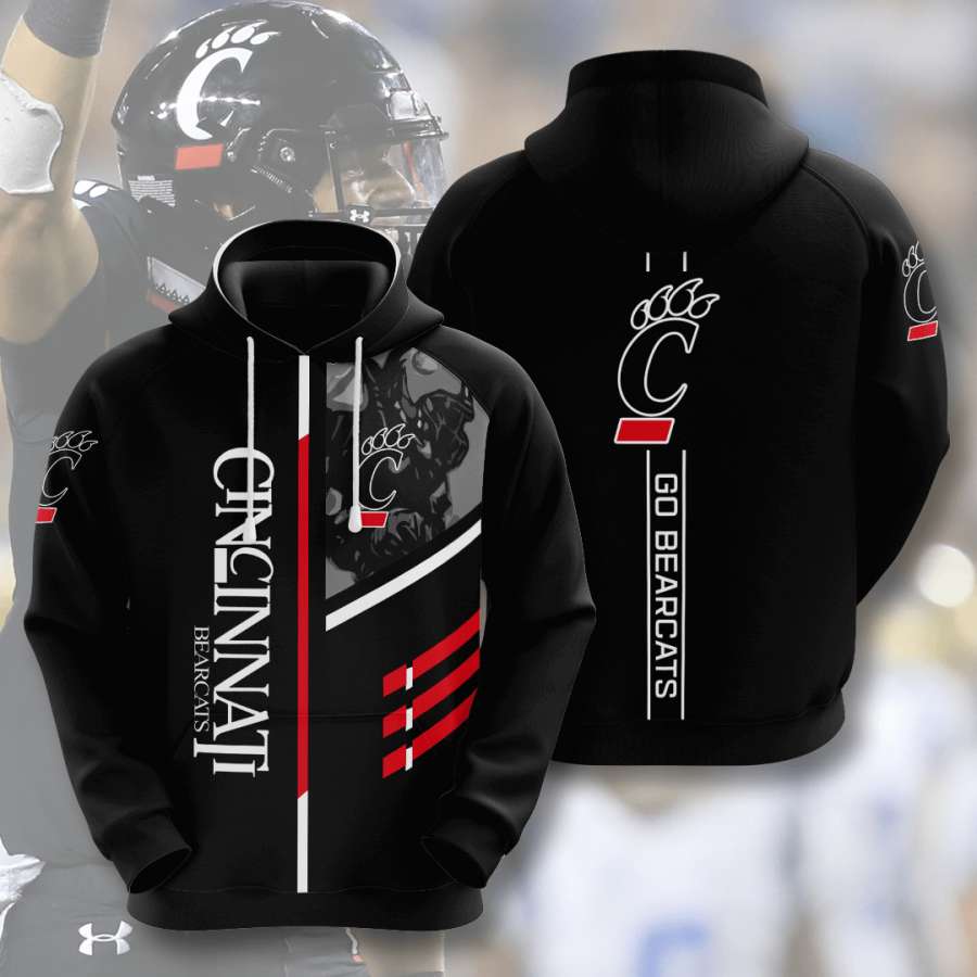 Cincinnati Bearcats Custom Hoodie 3D 1 Cincinnati Bearcats Custom Hoodie 3D