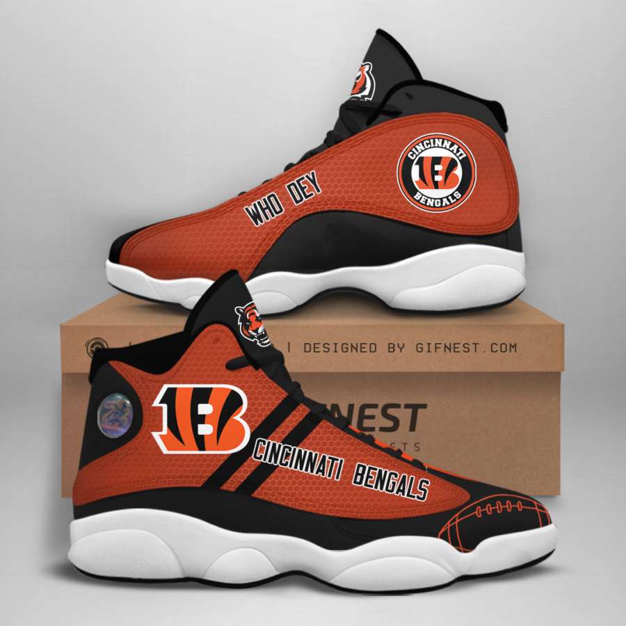 Cincinnati Bengals Custom Air Jordan Shoes