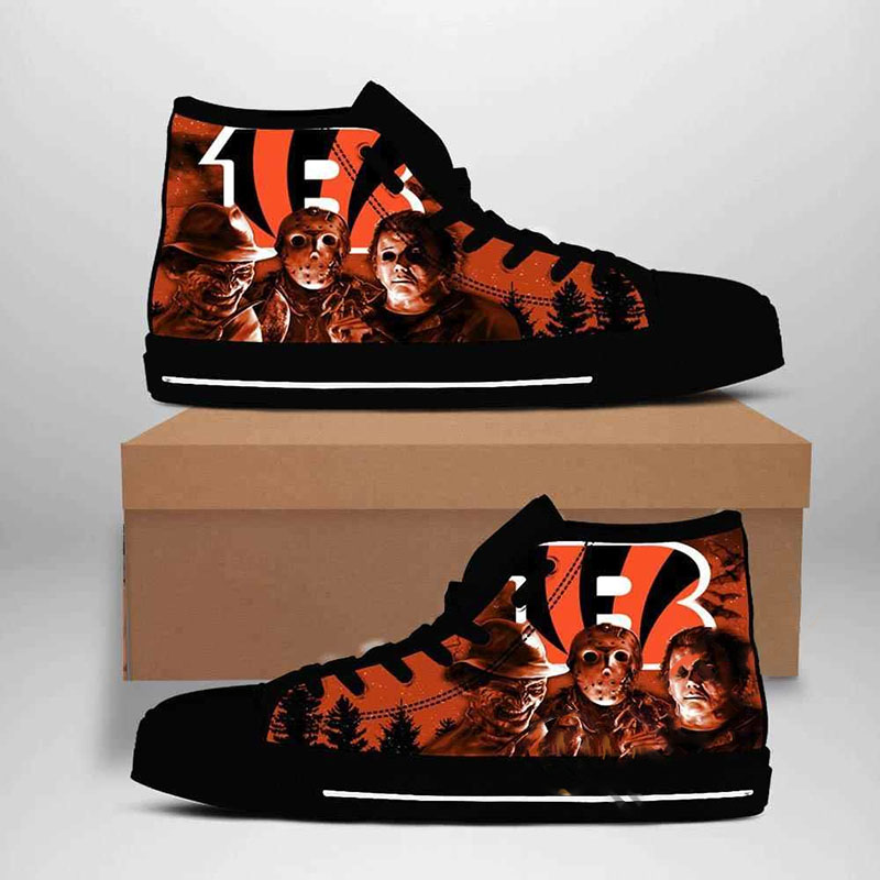 Cincinnati Bengals Nfl Football High Top Shoes