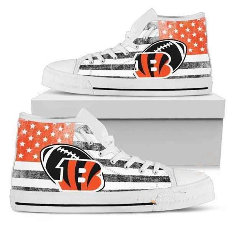 Cincinnati Bengals Football High Top Shoes 2 Cincinnati Bengals Football High Top Shoes