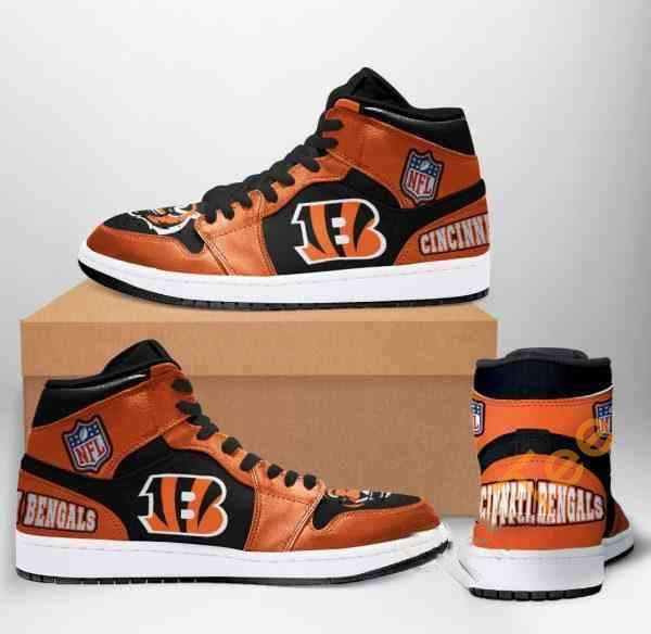 Cincinnati Bengals Nfl Football Custom Air Jordan Shoes