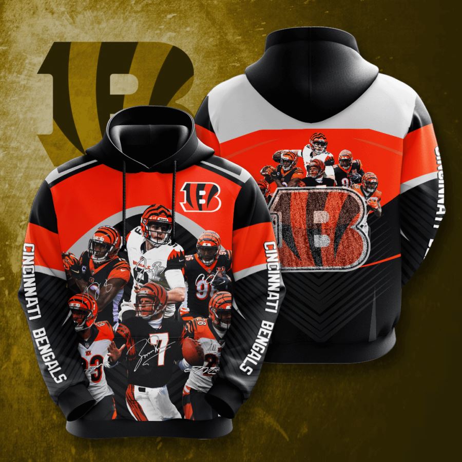 Cincinnati Bengals Custom Hoodie 3D 10 Cincinnati Bengals Custom Hoodie 3D