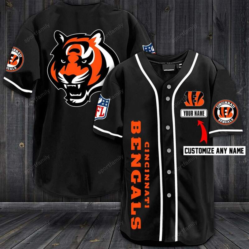 Cincinnati Bengals Personalized Custom Name For You Baseball Jersey 6 Cincinnati Bengals Personalized Custom Name For You Baseball Jersey