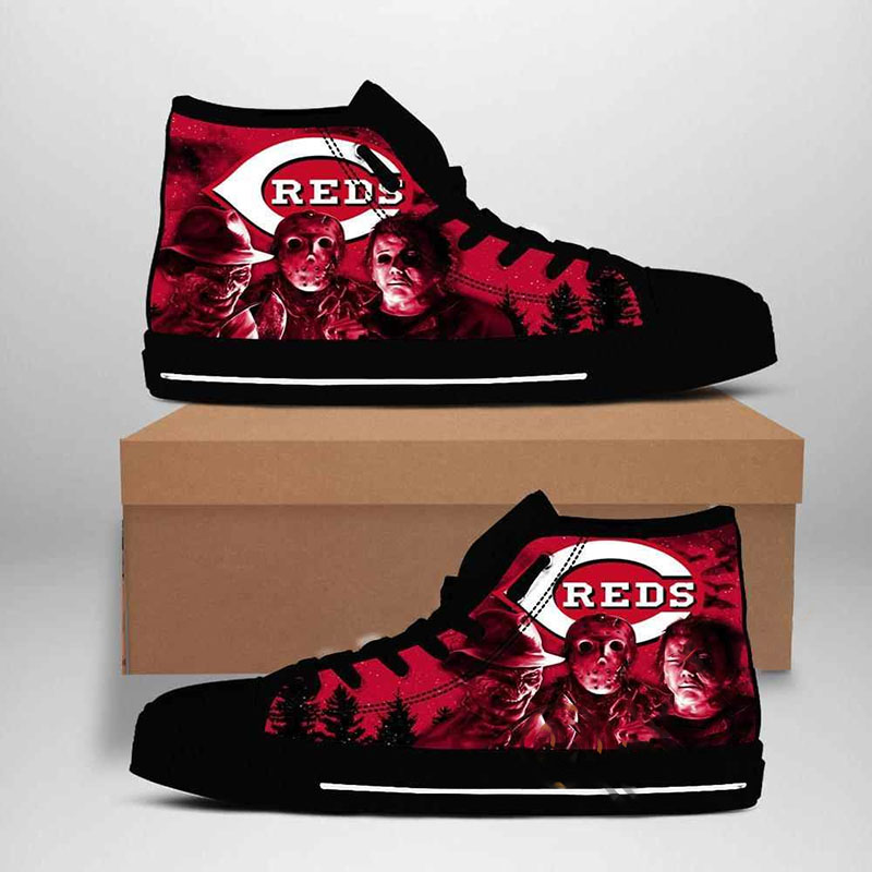 Cincinnati Reds Mlb Baseball High Top Shoes