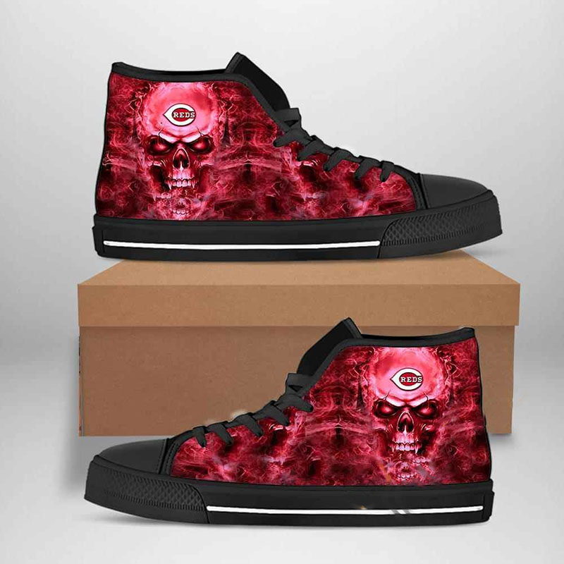 Cincinnati Reds Mlb Baseball High Top Shoes