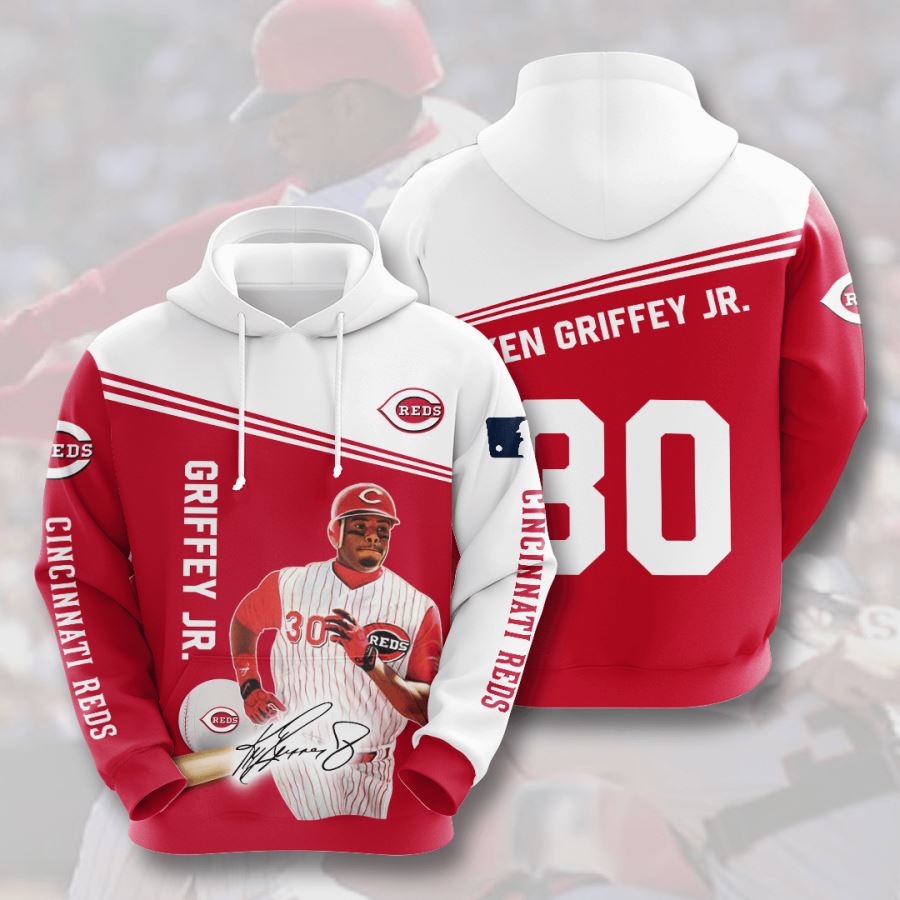 Cincinnati Reds Custom Hoodie 3D 4 Cincinnati Reds Custom Hoodie 3D