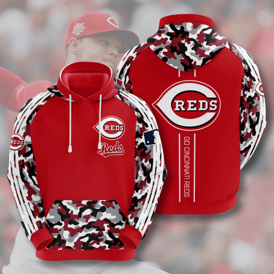 Cincinnati Reds Custom Hoodie 3D 3 Cincinnati Reds Custom Hoodie 3D