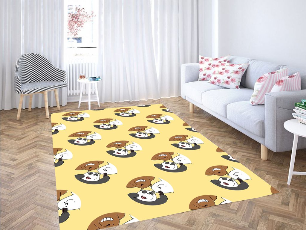 We Bare Bears Looks at You Rug