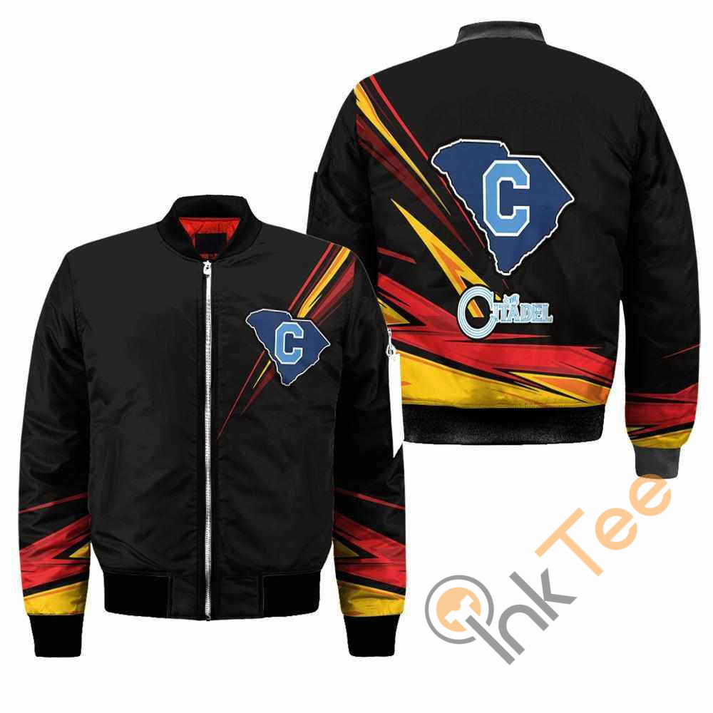 Citadel Bulldogs NCAA Black Apparel Best Christmas Gift For Fans Bomber Jacket 10 Citadel Bulldogs NCAA Black Apparel Best Christmas Gift For Fans Bomber Jacket