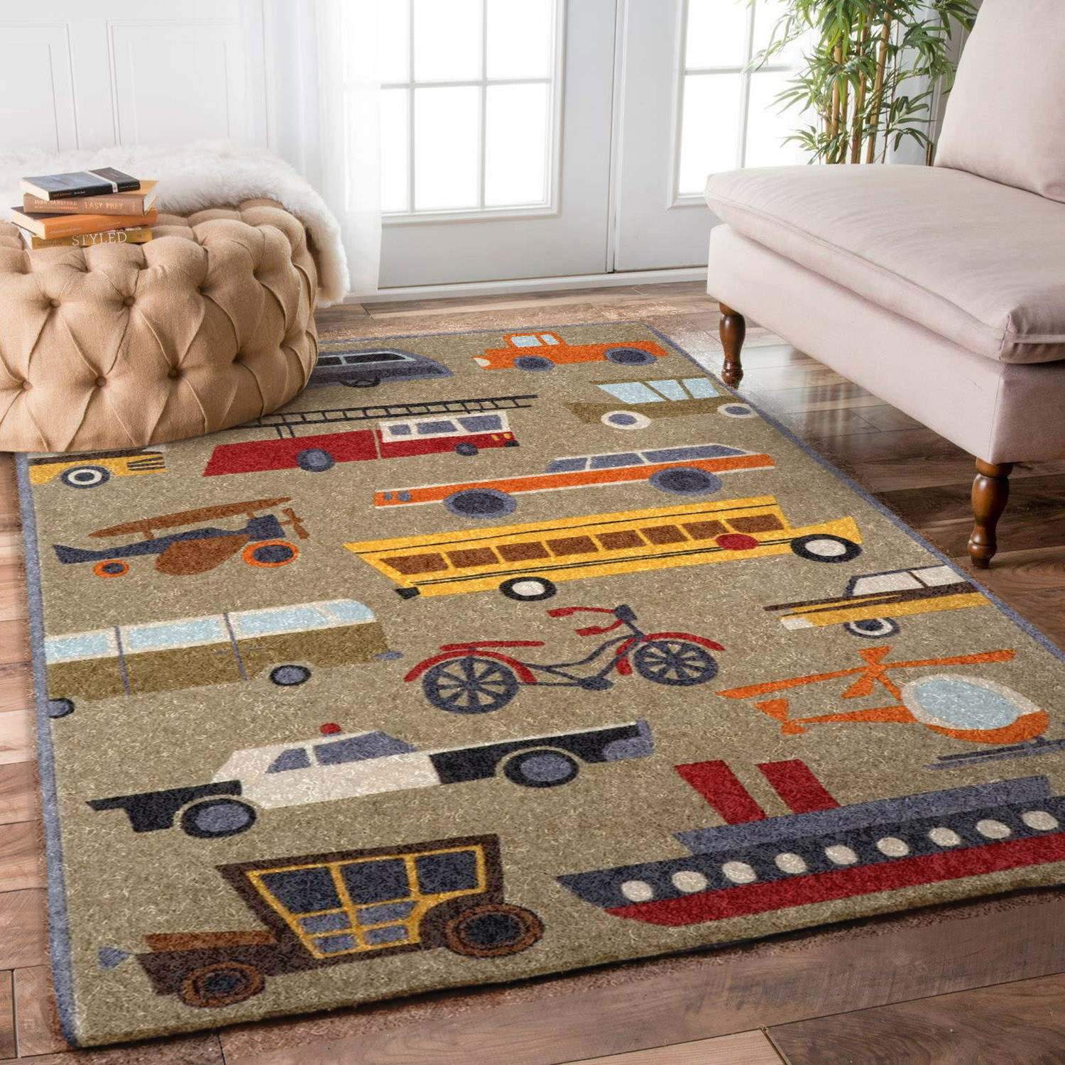 Retro Urban Transports Limited Edition Rug