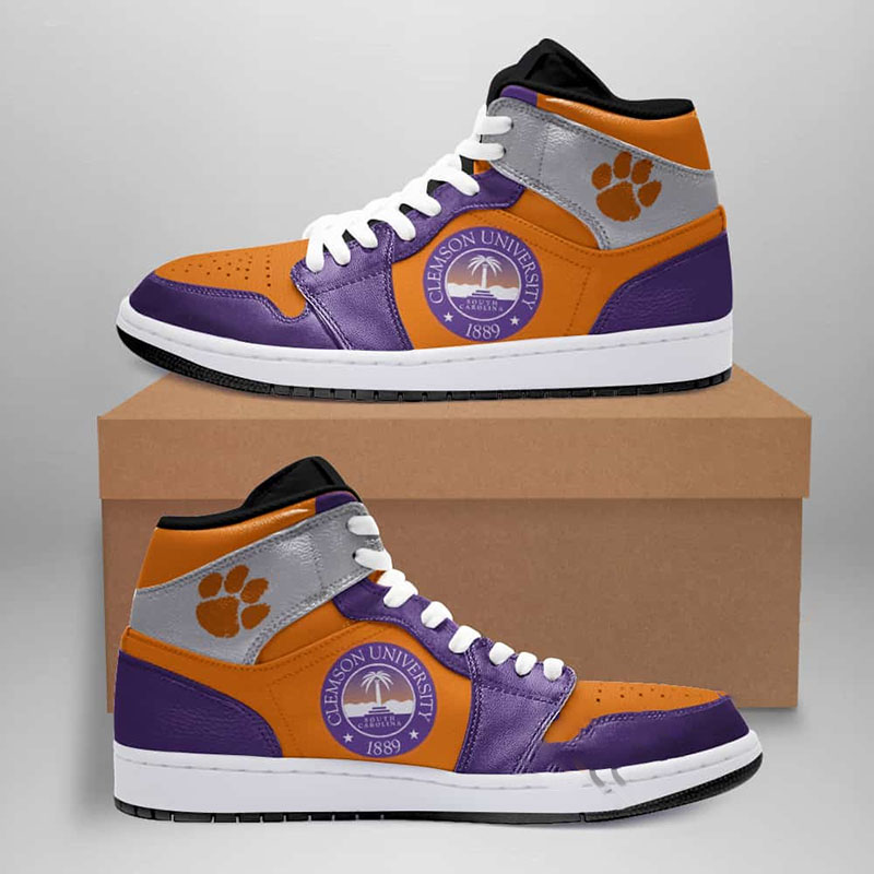 Clemson Tigers American Football Custom Air Jordan Shoes
