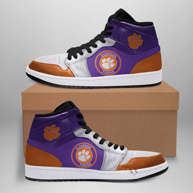 Clemson Tigers American Football Custom Air Jordan Shoes