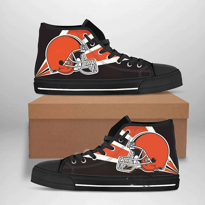 Cleveland Browns Nfl Football High Top Shoes