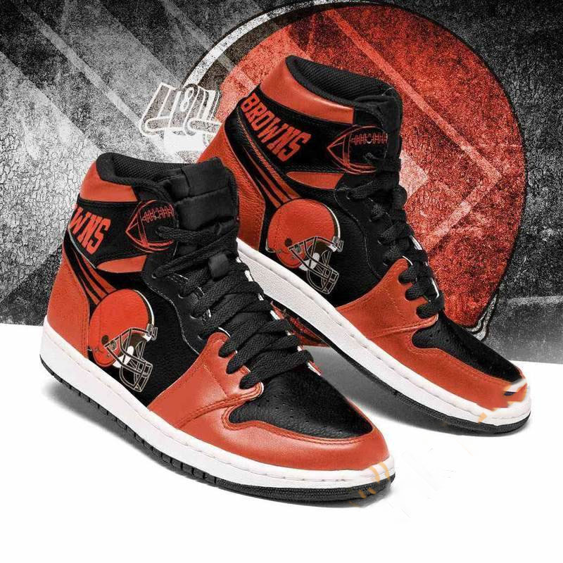 Cleveland Browns Nfl Football Custom Air Jordan Shoes 4 Cleveland Browns Nfl Football Custom Air Jordan Shoes