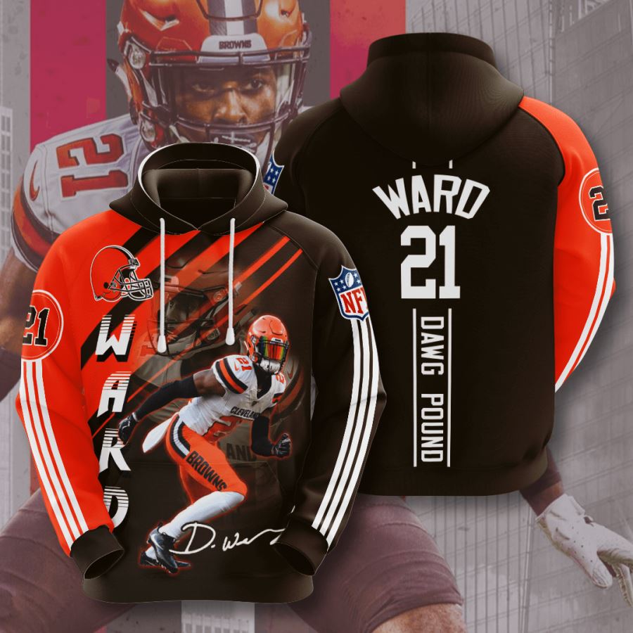 Cleveland Browns Custom Hoodie 3D 2 Cleveland Browns Custom Hoodie 3D