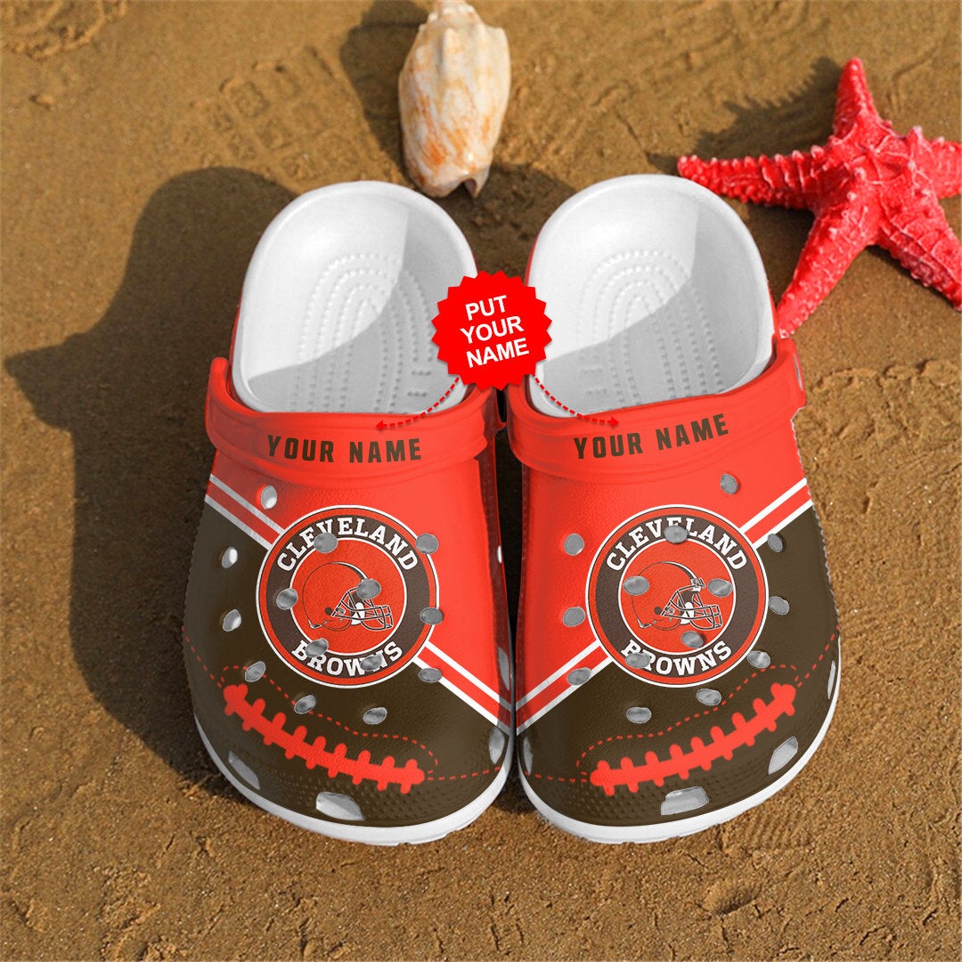 Cleveland Browns Personalized Custom For Nfl Fans Crocs Clog Shoes