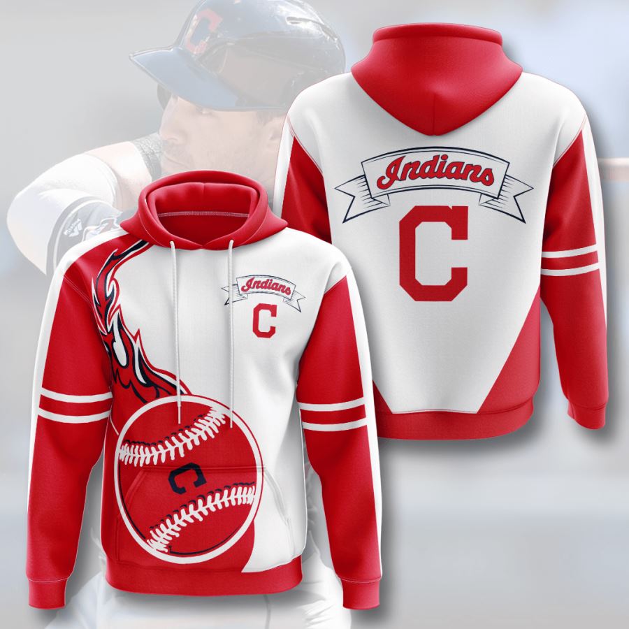 Cleveland Indians Custom Hoodie 3D 3 Cleveland Indians Custom Hoodie 3D