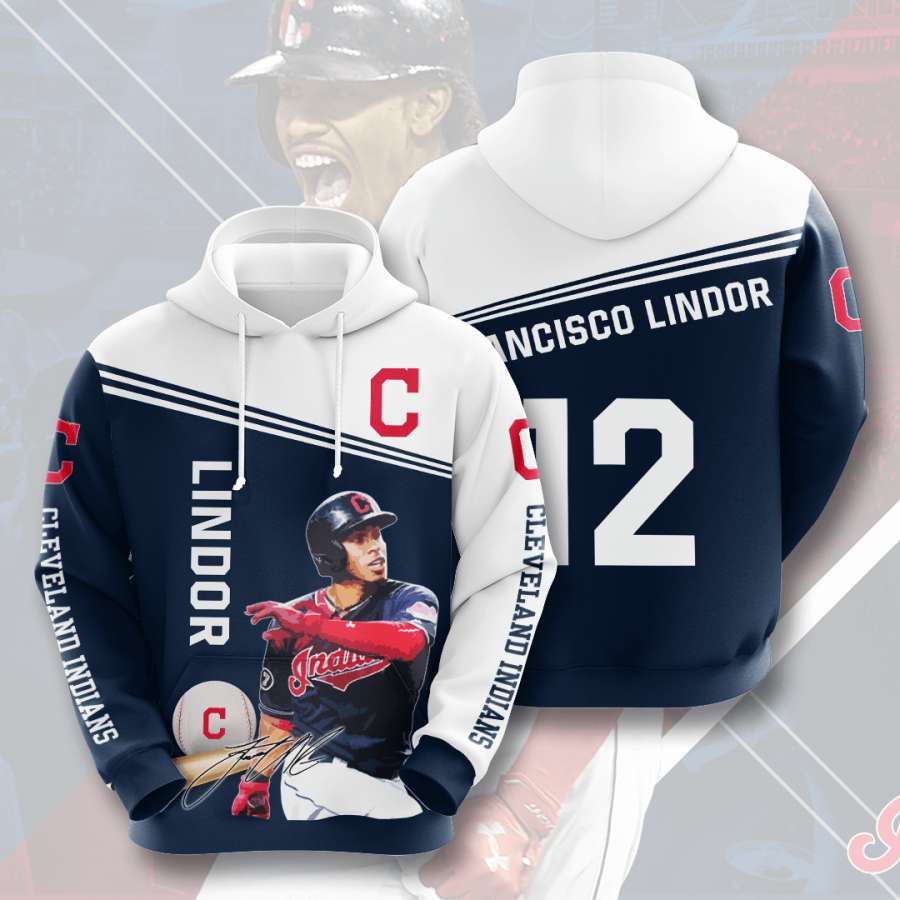 Cleveland Indians Custom Hoodie 3D 9 Cleveland Indians Custom Hoodie 3D