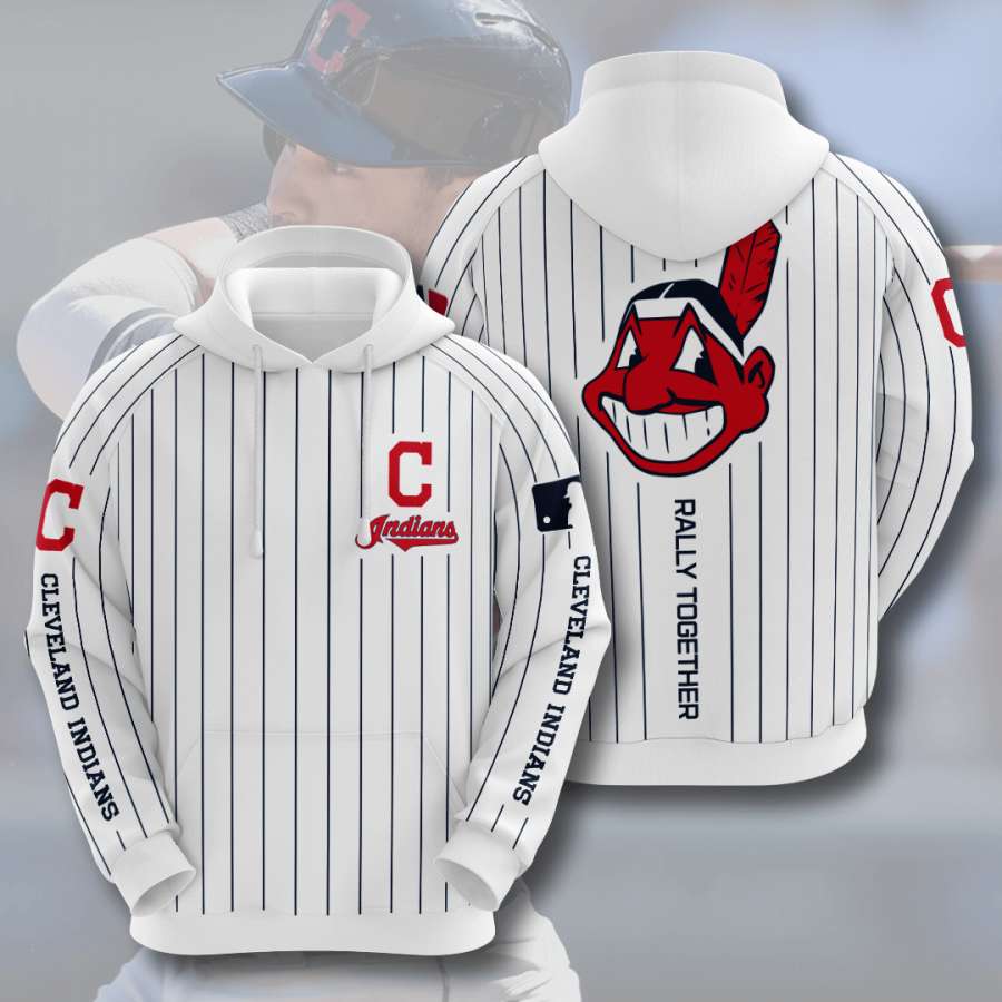 Cleveland Indians Custom Hoodie 3D 11 Cleveland Indians Custom Hoodie 3D